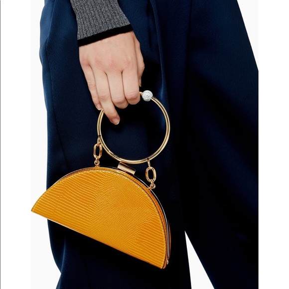 Topshop Handbags - TOPSHOP Gabs Grab Bag in Mustard